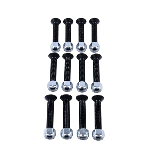 12PCS 1/2 X 3” Knife Blade Bolts Fastener Nuts 900-4900-27 900-4900-88 Compatible with Bandit Brush Wood Chippers