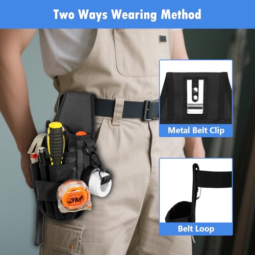 KENOBE 5-Pockets Tool Pouch and Leg Tool Pouch with Belt