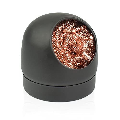 WANGCL Soldering tip iron cleaner, soldering tip cleaning wire and metal brass holder station