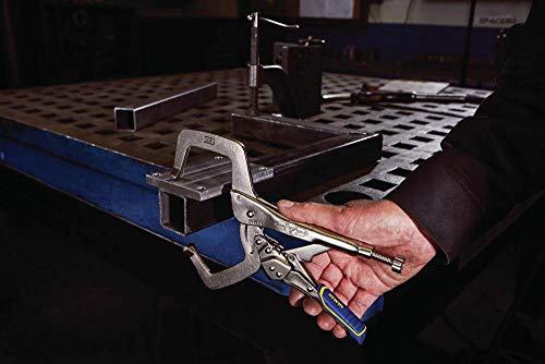 IRWIN VISE-GRIP Welding Pliers, Fast Release, C-Clamp Locking, 11-Inch (IRHT82584) One Size Locking Pliers (New)