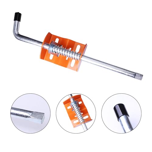 Heavy Duty Gate Anchor Cane Bolt – 17 Inch Drop Rod Stake for Farm, Garden, Ranch Fence Gates – Prevent Swinging & Sagging – Zinc Plated Steel 1