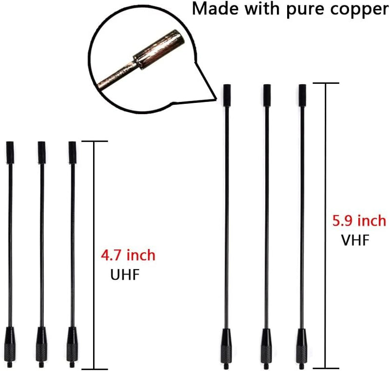 UHF Fiberglass Antenna with Ground Plane Kit, 400-470mhz GMRS Base Antenna, 17 inches SO239 Connector for Ham Radio Scanner, Device Repeater, Mobile Transceiver 17" UHF/GMRS Base Antenna-2.5dBi