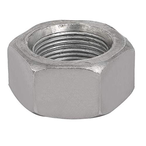 uxcell 8pcs M24 Thread 1.5mm Pitch Metric Carbon Steel Left Hand Hex Nut