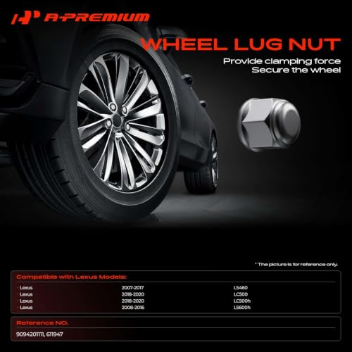 A-Premium Front or Rear M14-1.50 Wheel Lug Nuts, Set of 10 10PCS
