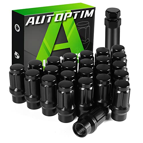 AUTOPTIM M12x1.5 Extended Lug Nuts & 6 Spline Lug Nuts Socket Key