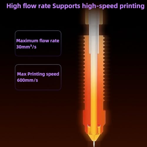 4PCS Quick-Swap Nozzle Kit for K2 Plus, 3D Printer Copper Alloy Hardened Steel Tip and Titanium Alloy Heatbreak Nozzle Kit for K2 Plus, Hi