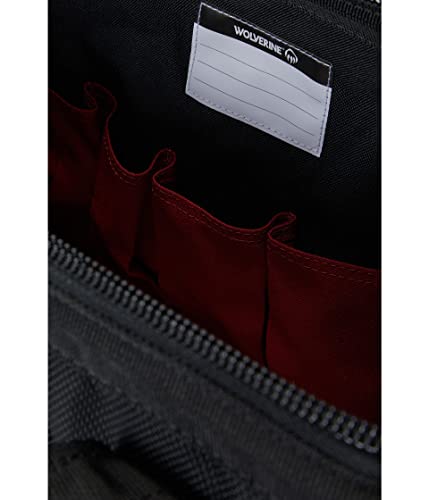 WOLVERINE Tool Bag |Tote | Utility Roll | Durable Nailhead Nylon, Adjustable Straps, and Versatile Pockets 15 Inch 29 Pocket Bag Black