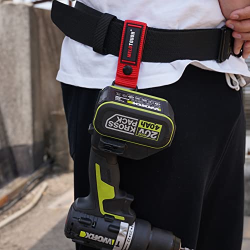 MELOTOUGH Measuring Tape Holder Tape Measure Holder Drill Impact Tool Holster,Drill Belt Holder,Drill Holder for Tool Belt,Drill Holster