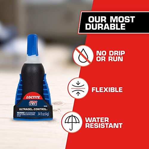 Loctite Super Glue Ultra Gel Control & Gorilla Ultimate Waterproof Wood Glue, 18 Ounce, Natural Wood Color, (Pack of 1)