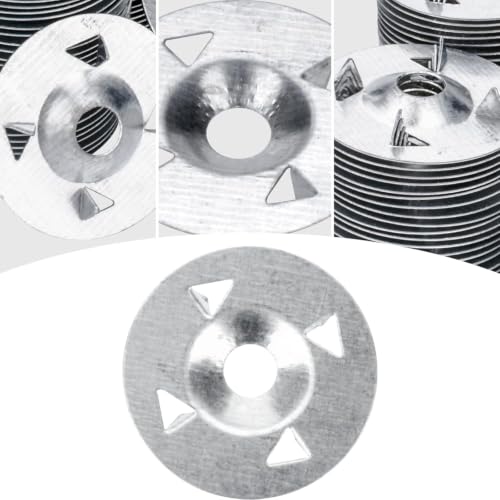 AccEncyc 600 Pcs Foam Board Fasteners Washers for Installation of Foam Board Panels 1-1/8 Inch Metal Washers for Fixing Fastening Installation