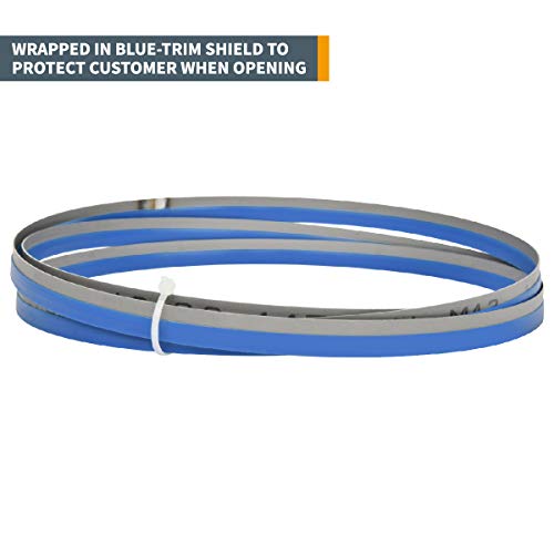 POWERTEC 93 Inch Bi-Metal Bandsaw Blades, 3/4" x 10/14 TPI Non-Ferrous Metal Cutting Band Saw Blades for Jet JHVC-712 & JHVBS-7MW Band Saw, 2pk (13280-P2)
