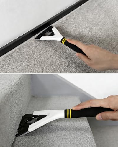Carpet Knee Kicker Tool Kit with Carpet Tucker, Stretcher Tools for Carpet Stretching and Tucking with Anti-slip Gloves for Carpet Installation Work
