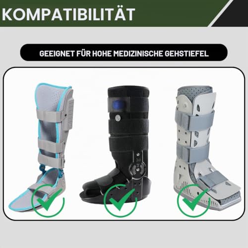 Medical Shoe Covers Boot Cover, Air Cam Walker Fracture Boots, Waterproof Fracture Boot Cover, Medical Orthopedic Boots for Broken Foot, Sprained Ankle (L) L