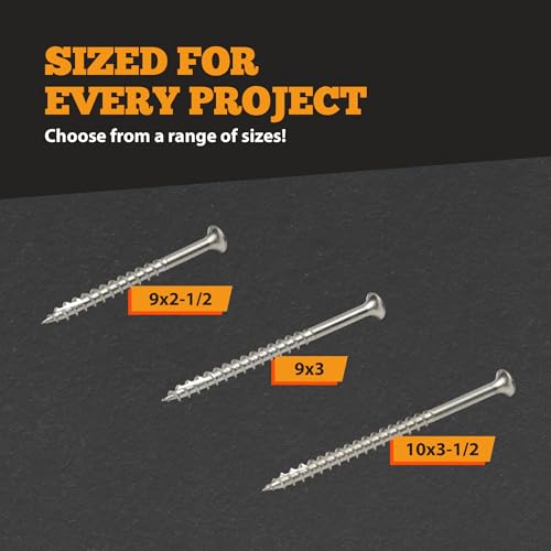 316 Stainless Steel Screws Variety Pack - 150 Counts by YYL FASTENER