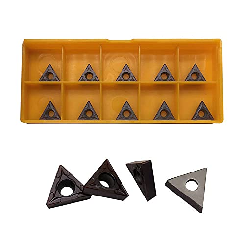 40pcs CCMT09T304/CCMT32.51 TCMT110204/21.51 Carbide Turning Inserts,CCMT/TCMT Insert Mutilayer Coated CNC Lathe Replacement Cutters Inserts for Lathe Turning Tool Holder Boring Bar