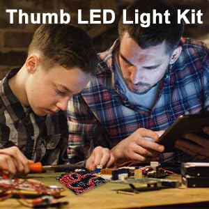 DONGKER soldering kit, LED light soldering practice set, DIY LED lights, electronic kits for students, teaching and learning training, DIY soldering project thumbs up