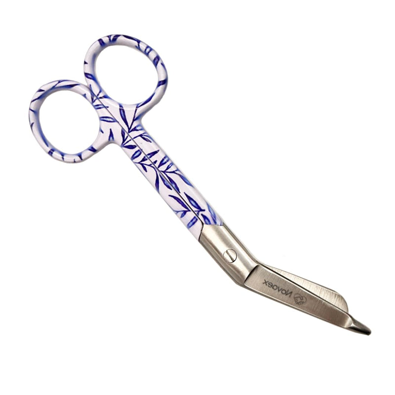 Nurse Scissors Set "Blue Leaves" - Bandage Scissors - Nurse Scissors Set - Nurse Scissors - First Aid Scissors - Care Gift - Nursing Scissors - Bandage Scissors