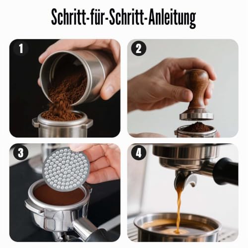 Puck Sieve 58 mm Lower Shower Screen Metal Filter Reusable Stainless Steel for Portafilter Espresso Machine Compatible with 58 mm Strainer