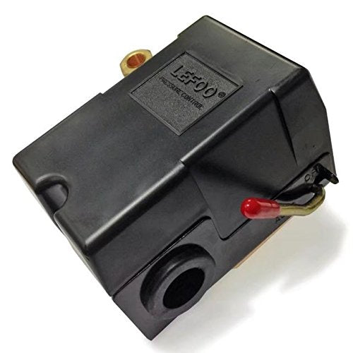 Pressure Switch for Air Compressor 90-125 psi Single Port Heavy Duty 26A Replaces Hubbell Furnas Square D Siemens Sears DEWALT Craftsman Black MAX Jenny Black and Decker