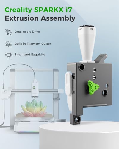 Creality Official SPARKX i7 Extruder, i7 Combo Extrusion Assembly Replacement, with Quick-swap Extruder Lever and 4-in-1 PTFE Adapter, Built-in Filament Cutter, 3D Printer Accessories for SPARKX i7