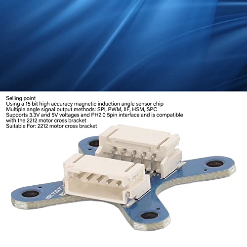BORDSTRACT TLE5012 Magnetic Encoder Module, 15-bit Sensor Module with High Accuracy and Induction Angle Measurement for 2212 Motor Over the Bracket | Genauigkeit Und Induktionswinkelmessung Für 2212-Motor über Der Halterung