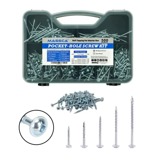 500 Pocket-Hole Screws + 11'' Face Clamp