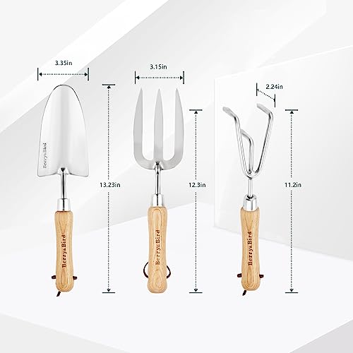 Garden Tool Set 3 Pieces Stainless Steel Heavy Duty Garden Sets Garden Tool Set (3 Pieces)