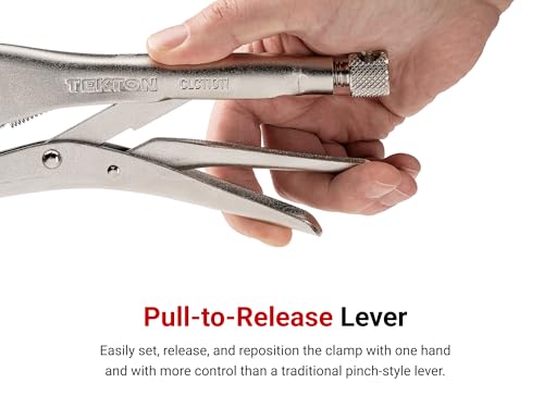 TEKTON Straight Jaw Locking Pliers Set, 3-Piece | PLK90004 3-Piece Set (5, 7, 10 in.)