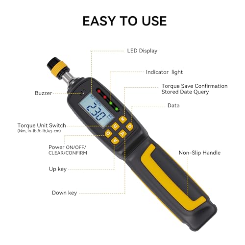 Digital Torque Screwdriver Set 38-Piece, 1/4" Drive, 2.6-70 in-lb