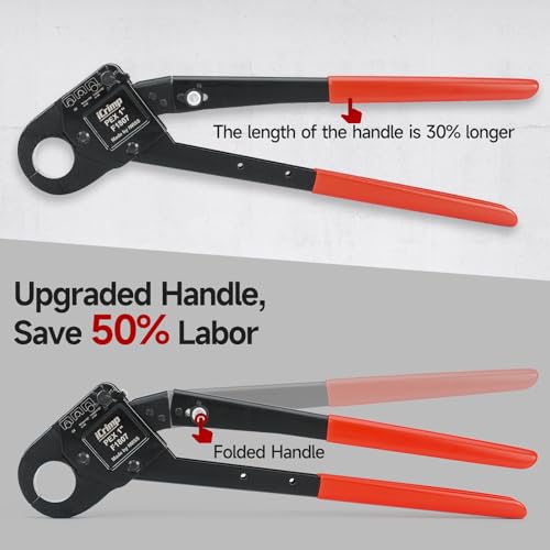 iCrimp Angle Head F1807 PEX Pipe Crimping Tool for 1-inch Copper Rings 1" Crimper