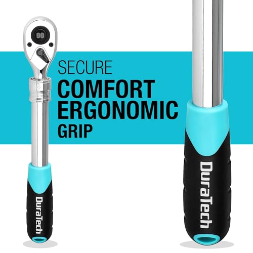 DURATECH 1/2-Inch Extendable Ratchet, 90-Tooth Quick-release Ratchet Wrench 1/2"