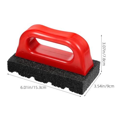 NOLITOY Rub Brick Tool with Handle Brick Cleaning Brush and Concrete Scrub Brush for Masonry Cleaning Stain Removal Concrete Smoothing Construction and Home Renovation Projects
