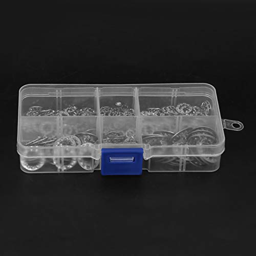 Oumefar Internal 300Pcs Combination Boxed Serrated Washer M3 M5 M6 M8 M10 for Machine Equipment