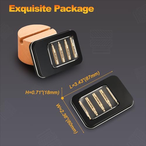 Kadrick 520Pcs M2 M3 M4 M5 Threaded Inserts Assortment Kit + Heat Set Insert Tool for 3D Printing Components