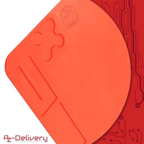 AZ-Delivery 3 x Soldering Mat Premium Heat Resistant Silicone for Soldering Iron & Soldering Station - Perfect for Workshop - Large Non-Slip Rubber Mat, Soldering Iron Set & Soldering Set Suitable