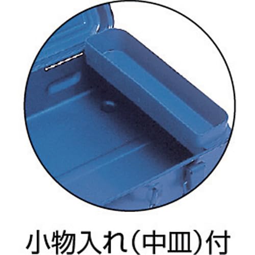 TRUSCO TB-362 Trunk Tool Box, 15.1 x 8.7 x 5.9 inches (382 x 222 x 151 cm), Blue Large Above handle Single Item