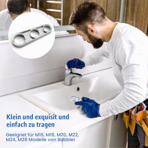Tap key, aerator key, water outlet descaler attachment | Portable non-slip remover tool for M16/M18/M20/M22/M24/M28