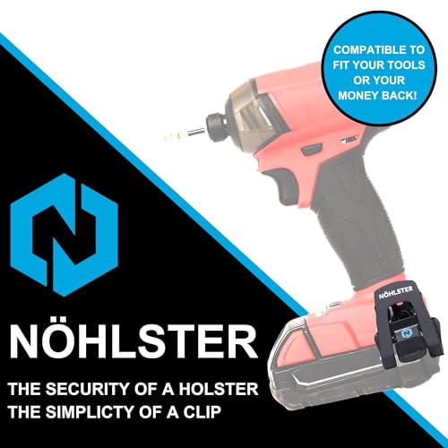Nöhlster Pro Bundle – 2 Nöhlster Locking Tool Clips + 2 Arc-Ring Belt Anchors. Climb with Tools Worry-Free and unrestricted by Vendor-Specific “Holsters”