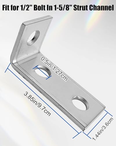 16 Pcs 3 Hole 90 Degree L Shaped Fitting Bracket Corner Brace