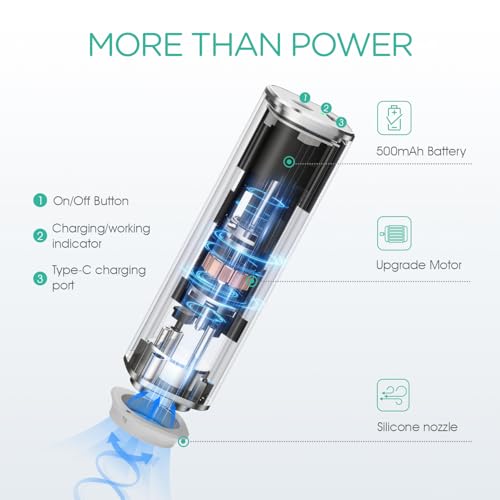 VOYOR Vacuum Sealer, Handheld Vacuum Sealer for Food, Cordless Design Silver