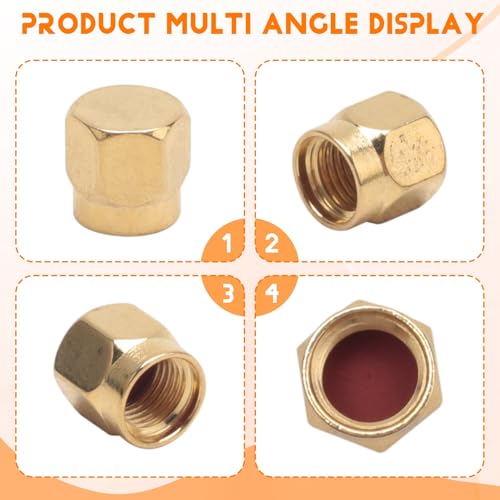 SMA Plug Dust Cap, Pack of 12, SMA Female Connector, Gold-Plated Coaxial Connector, Protective Dustproof Cover