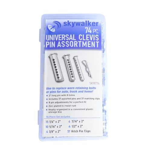Skywalker 74-Piece Zinc-Plated Clevis Pin Set