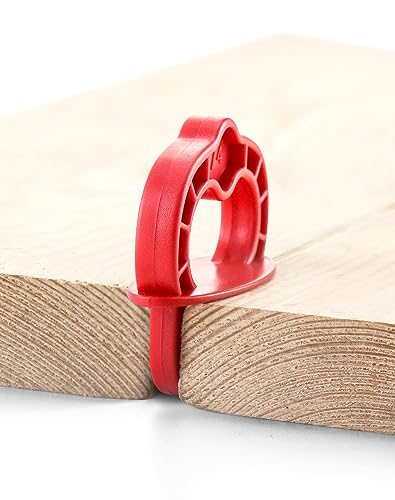QWORK Deck Board Jig, 24 Pcs 1/4" Gap Deck Board Spacer Rings for Pressure Treated, Composite, PVC, Plank (Pack of 2) 24 pcs (Pack of 2)