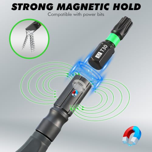 46 in 1 Magnetic Ratchet Screwdriver Set, Multi-Bit Screwdriver Kit, Nut Driver Set, Detachable Ratchet Handle with Storage Case, Repair Tool Kit for Furniture, Computer, Bicycle 46-in-1 Screwdriver Set