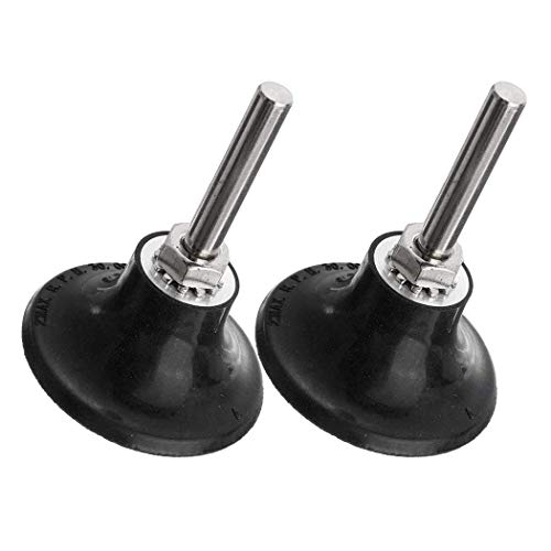 2 x Disc Pad Holder Sanding Disc with 1/4 Inch (6.35 mm) Shaft for Round Rotary Tool Grinding Polishing Conditioning Discs