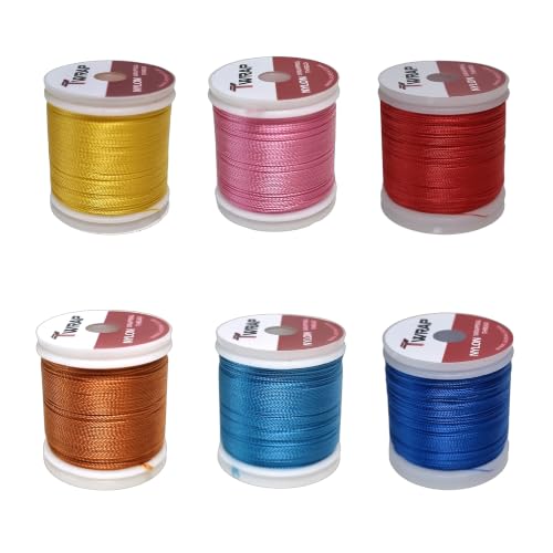 Lot of 12ea Nylon Rod Wrapping Threads A,C,E Size (JK Series) (JK005 (A Size) JK005 (A Size)