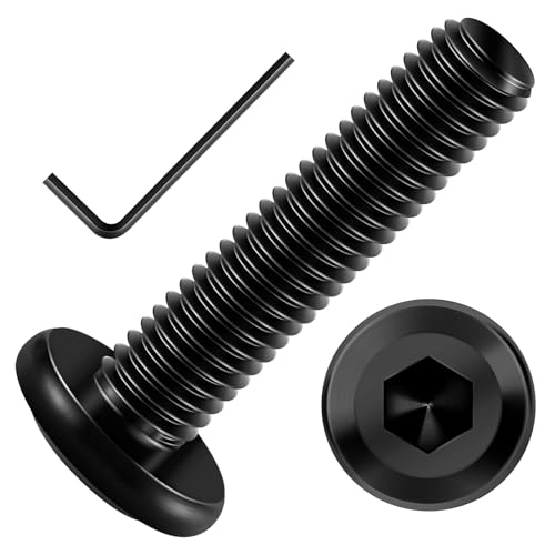 Mywish 30Pcs M5 x 40mm & M6 x 30mm 50Pcs Flat Head Hex Socket Cap Screws Bolts, 304 Stainless Steel Furniture Bolts Full Thread & Hex Spanner