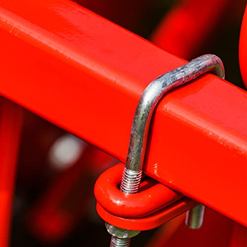 uxcell Square U-Bolts, 3 Sets 162mm(6.38") Inner Width 210mm Length M10 304 Stainless Steel U Clamp Bolt with Nuts and Plates, for Boat Trailer M10x162x210mm
