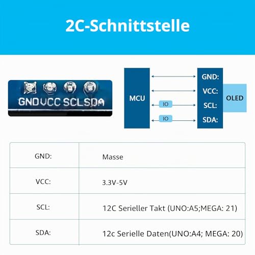 3 x 0.96 Inch OLED Display I2C 128 x 64 Pixel I2C Screen Display Module, 0.96 Inch OLED Display I2C IIC Screen Display Module Compatible with Arduino Raspberry Pi (Yellow and Blue) blue e giallo