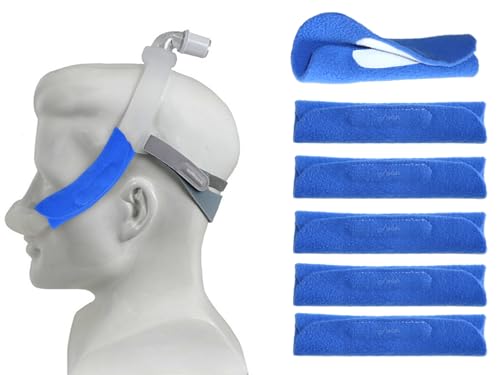 AVEEN 6 Pack CPAP Belt Pads - Soft Fleece Headband Covers for CPAP Masks - Washable and Skin Friendly
